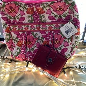 Vera Bradley “Mom’s Day Out” In “Lilli Bell”Crossbody Shoulder Bag w/FREE wallet